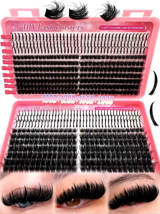 UMIRYAO Wimpernbüschel, Black, Unisex - Bild 7