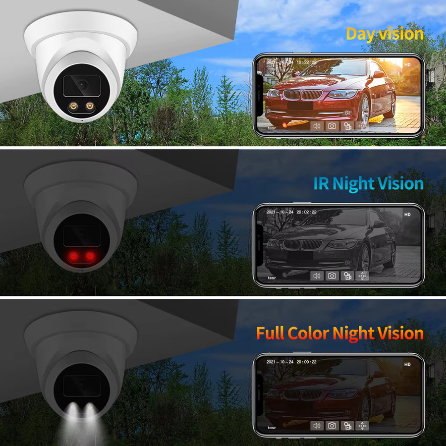 ASECAM 4K Sicherheit CCTV Kamera System Kit mit 8MP Gesichtserkennung, Audio, NVR, POE und AI für Outdoor Home Video Überwachung in Weiß - Bild 4