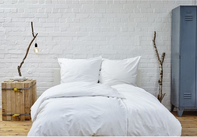 GRANA HOME Bett-Set 3-teilig aus Baumwolle in Weiß, B/L: 135 x 200 cm, Kissen: 80 x 80 cm - Bild 1