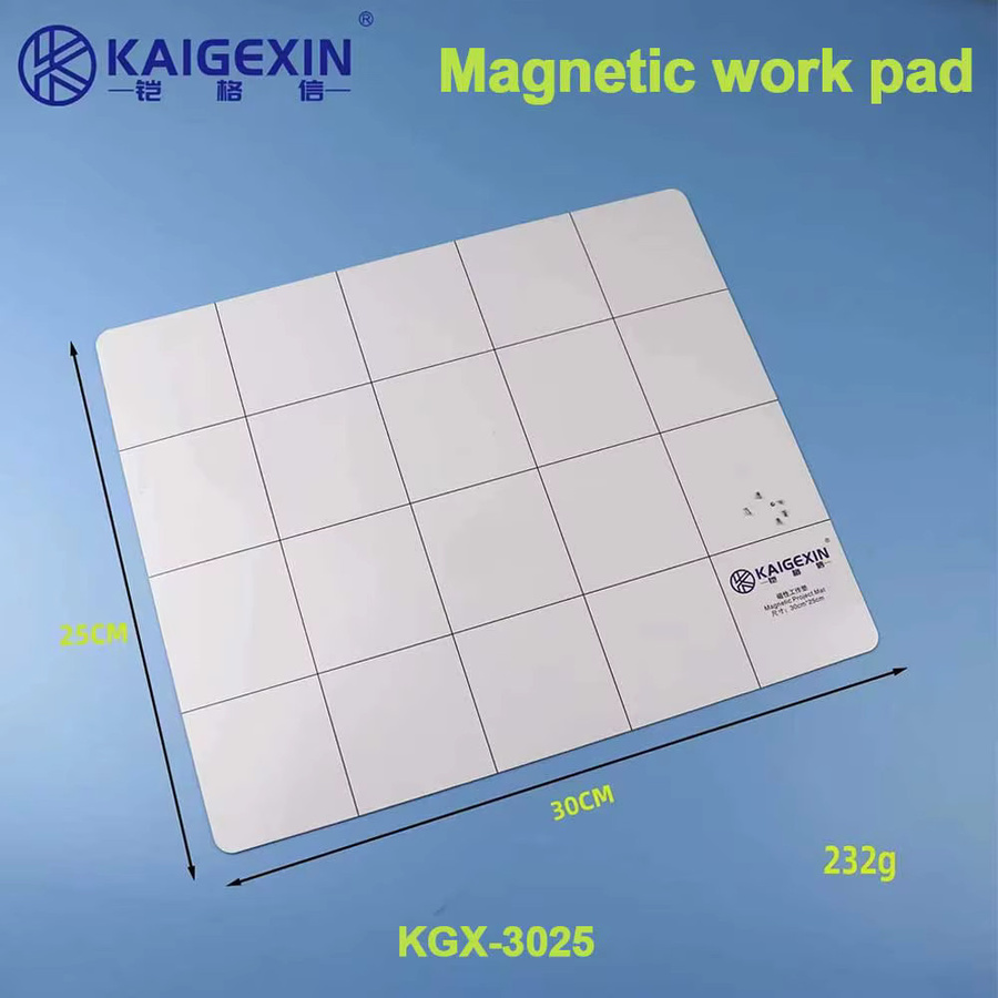 KGX Magnetische Arbeitsunterlage in Weiß für Laptop, Handy und Schrauben zur Aufbewahrung und Sortierung - Bild 2
