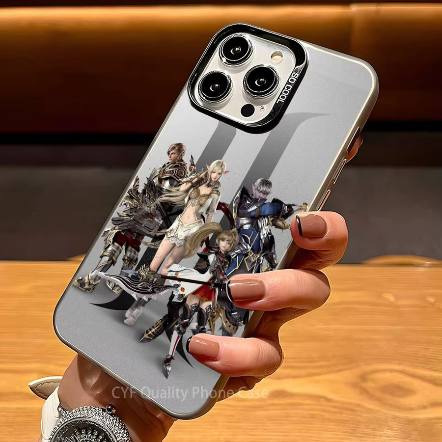 Game L-LINEAGE 2 Handyhülle mit schützender Beschichtung für iPhone 11 bis 16 Pro Max Plus, Multicolor - Bild 2