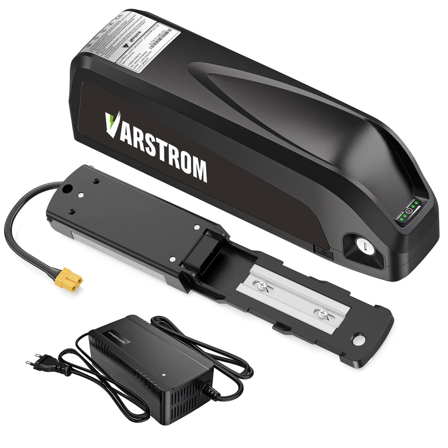 Hailong Elektroboot-Batterie 48 V / 52 V mit 21700 Zellen und 30 A BMS als Unterrohrbatterie für E-Bike Motoren von 250 W bis 1600 W in Schwarz - Bild 6