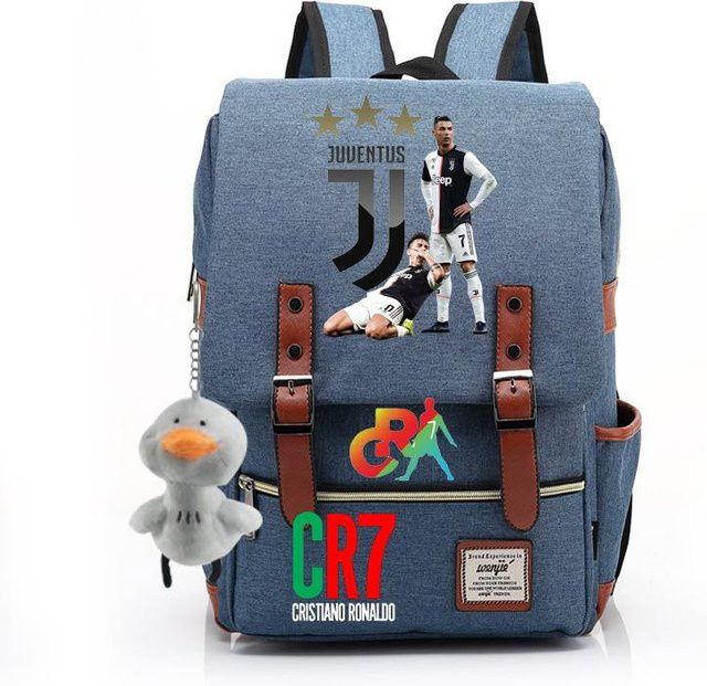 3-teiliges Schulrucksack-Set in Blau aus Oxford-Stoff mit großem Fassungsvermögen, Schultasche und Federmäppchen - Bild 1