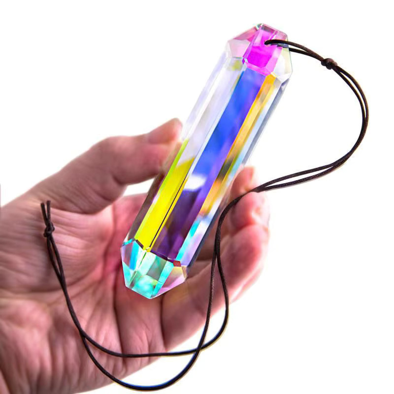 RBXC Sonnenfänger Kristall Regenbogen Prisma Anhänger aus Glas in Multicolour als geometrische Wanddekoration - Bild 3