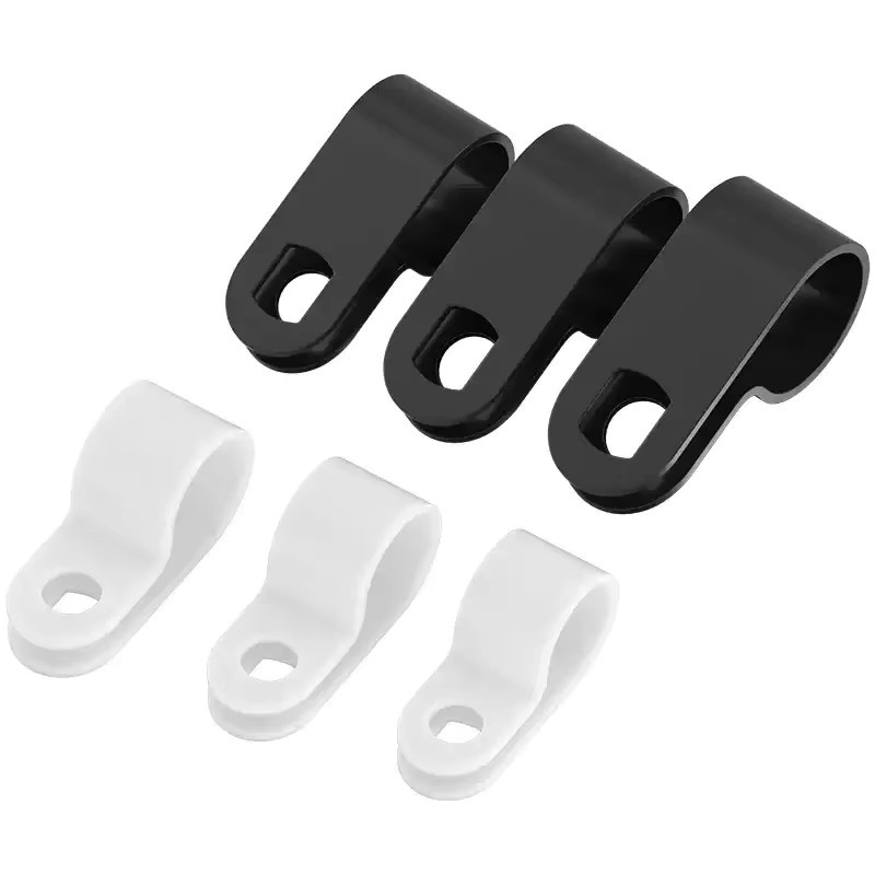 Nylon R-Typ Kabelklemmen Organizer zur Montage von elektrischen Armaturen in Weiß - Bild 4