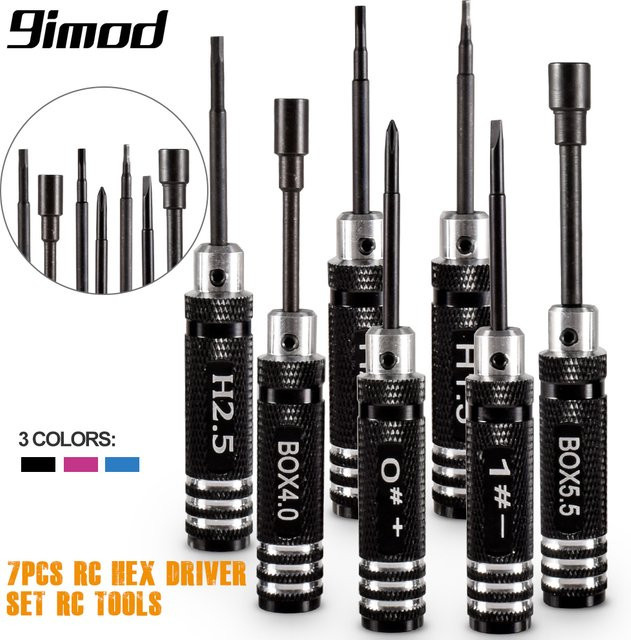 9imod Sechskant-Treiber, RC Reparatur Werkzeuge Kit, 7-teiliges Set - Bild 1