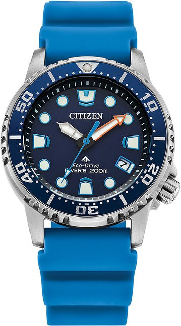 Citizen Armbanduhr, Solar, Edelstahl, Blau, 36 mm, Damen - Bild 1