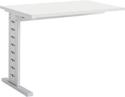 Schäfer Shop Select Ansatztisch Moxxo IQ, Rechteck mit C-Fuß, Weiß, B: 100 cm, T: 60 cm, H: 73,5 cm - Bild 1