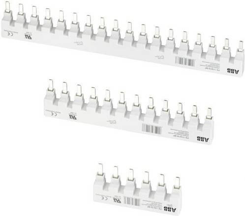 ABB PS1/12/16BP Phasenschiene 1Ph., 12 Pins, 16qmm, 80A, UL 489, Weiß - Bild 1