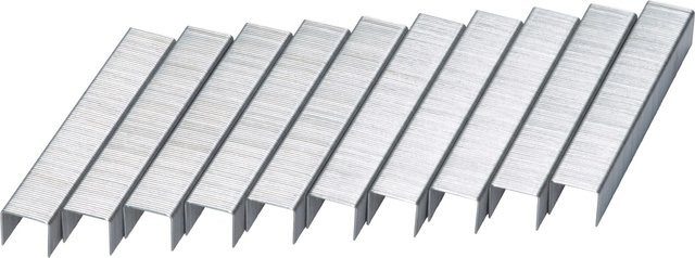 LUX-TOOLS Feindrahtklammern Comfort aus verzinktem Stahl, Farbe: Silber, 1.000 Stück, Breite: 11,2 mm, Höhe: 8 mm - Bild 1