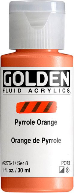 Golden Fluid Acrylfarbe Pyrrolorange von Golden Acrylics - Bild 1