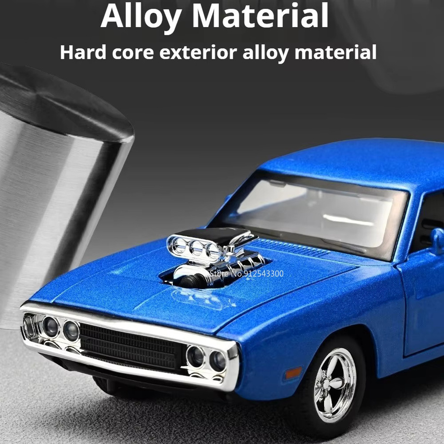 RMZ city Charger Hellcat Automodell, 1:32 Maßstab, mit öffnenden Türen, Rückziehfunktion, Stoßdämpfung, Gummireifen - Bild 3