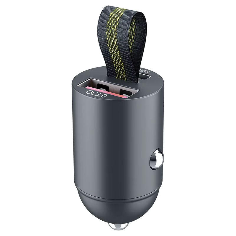 200 W Mini-USB-Autoladegerät mit USB-C PD Schnellladefunktion in Schwarz für iPhone, Huawei und Samsung - Bild 5