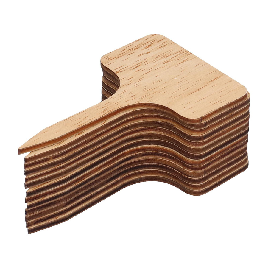 50 Stück Bambus Pflanzenetiketten T-Typ aus Holz für Samen, Kräuter, Blumen und Gemüse von KONNWEI - Bild 2
