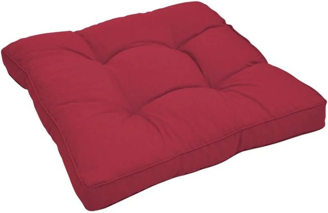 Beautissu Xluna Loungekissen in Rot, quadratisch, B/T/H: 70 x 70 x 10 cm - Bild 1