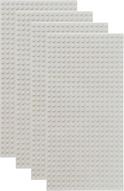 Yiran toy 16x32 Grundplatte mit Noppen weiß 4-teiliges Set - Bild 1