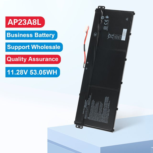 Acer Laptop Batterie in Schwarz für Aspire Go 15 AG15-51P, A14-51M, A14-51GM, A15-41M, A15-51M und Chromebook CB311-12HT (Modelle AP23A8L, AP23A7L, AP23A5L) - Bild 1