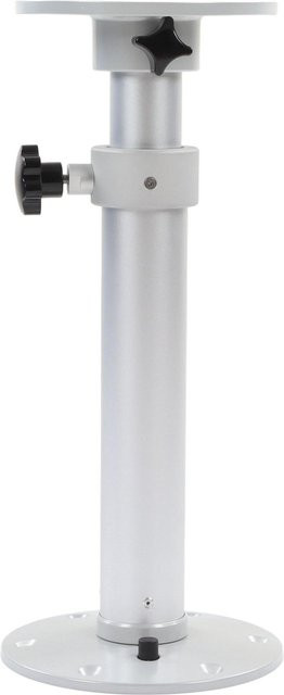Nensit Tischsockelbein aus Metall, höhenverstellbar 460 bis 700 mm, 360 Grad drehbar, Farbe Weiß - Bild 1