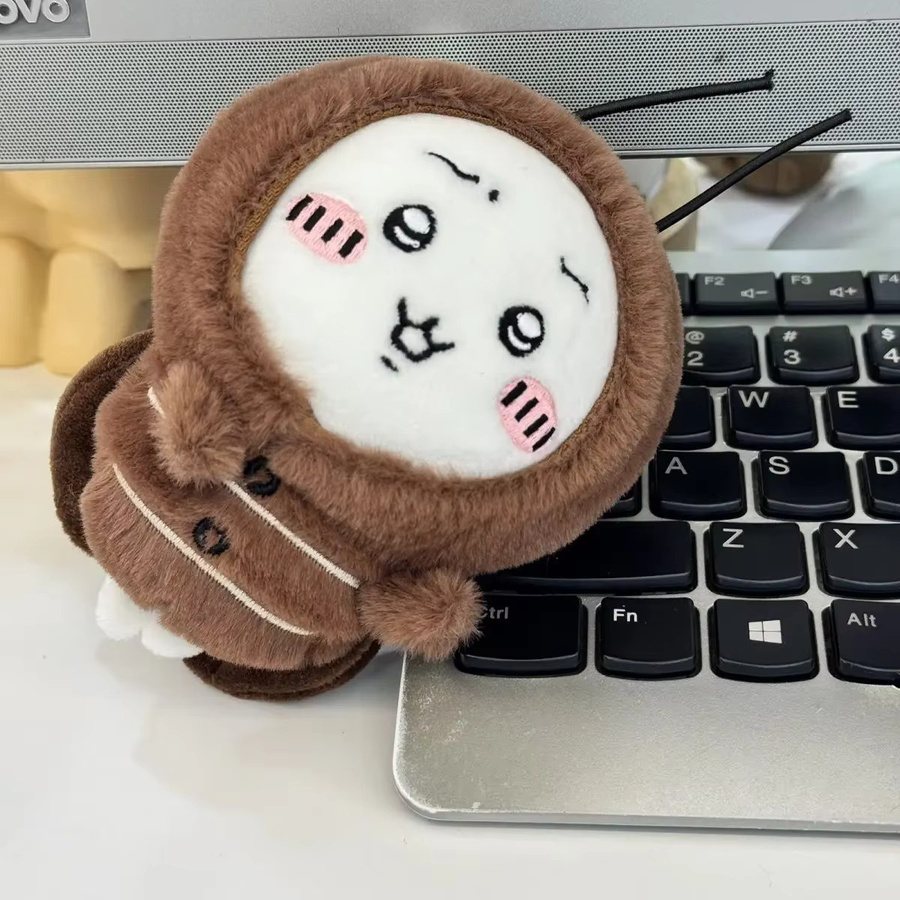 Bandai Japanischer Anime Jiyi Bug Cosplay Plüsch-Schlüsselanhänger, Usagi Hachiware Insekten-Kostüm, Taschenanhänger - Bild 3