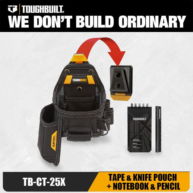 Toughbuilt ClipTech Hub 7-Fach-Profi-Tasche mit Notebook-, Stift- und Messeraufbewahrung in robuster 6-Schicht-Konstruktion - Bild 1