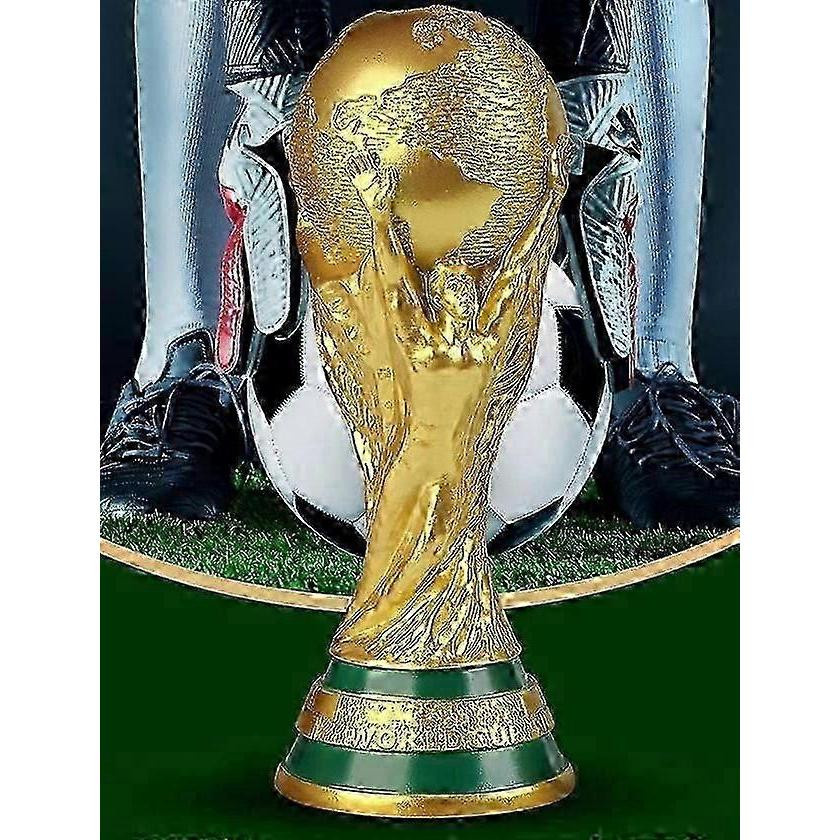 Aura Crystal FIFA Fussball-Weltmeisterschaft Trophäe Replica in Gold aus Harz, Höhe: 36 cm, Breite: 27 cm - Bild 3