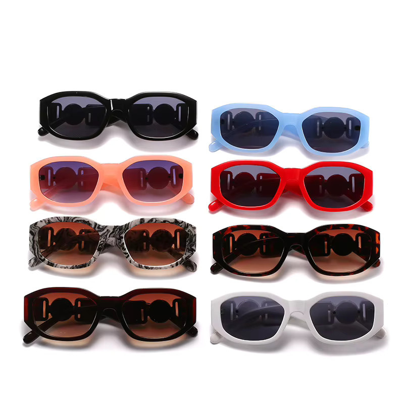 V Biggies Sonnenbrille, oval, Vollrand, Kunststoff, black, Unisex - Bild 4