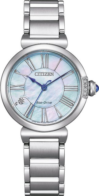 Citizen Armbanduhr, Solar, Edelstahl, Blau, 30 mm, Damen - Bild 1