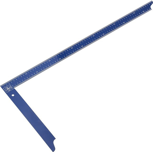 LUX-TOOLS Zimmermannswinkel aus Stahl in Blau, Länge: 700 mm - Bild 1