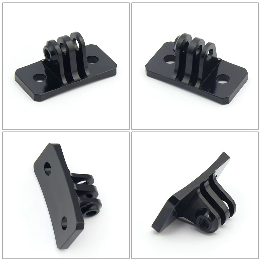 Helmkamera-Festmontage-Adapter für GoPro, Insta360 und OSMO Action Pocket 3 in Schwarz - Bild 3