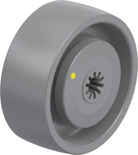 Blickle Rad 925989 PO 80/8KA-ELS in Grau mit 80 mm Durchmesser und 220 kg Tragfähigkeit - Bild 1