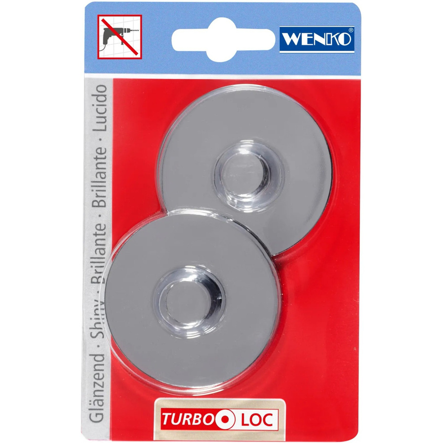 Wenko Turbo-Loc 2er-Set in Chrom glänzend für Premium, Classic und Style - Bild 2