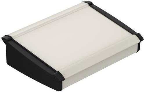 Bopla Alu-Topline ATPH-IP Pult-Gehäuse aus Aluminium und ABS in Schwarz RAL 9005, B/T/H: 300 x 232,60 x 86,20 mm - Bild 1