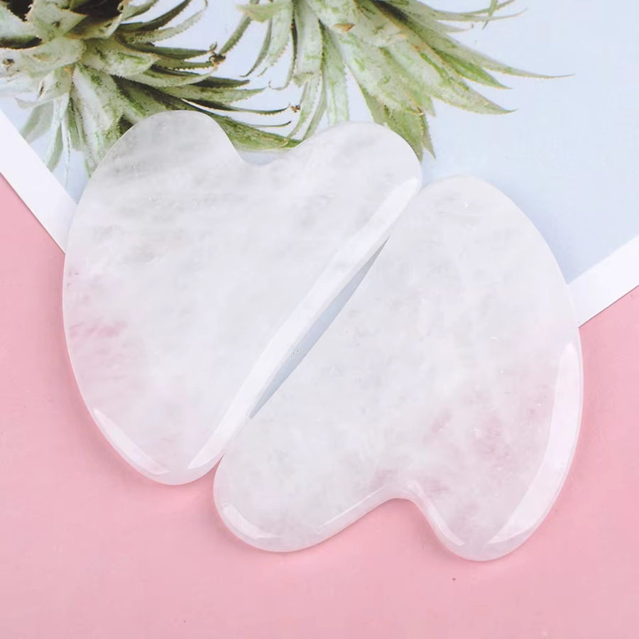 YUKUI Gua Sha Brett, herzförmig, Jade Schaber, Unisex - Bild 2