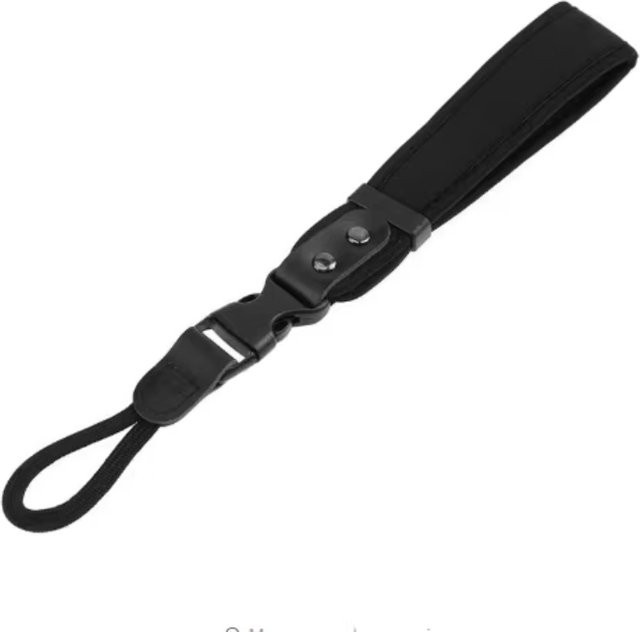 RG Kamera-Handschlaufe in Schwarz, leichter und schnell abnehmbarer Kamera-Handriemen für Canon, Nikon, Sony und Fujifilm DSLR-Kameras - Bild 1