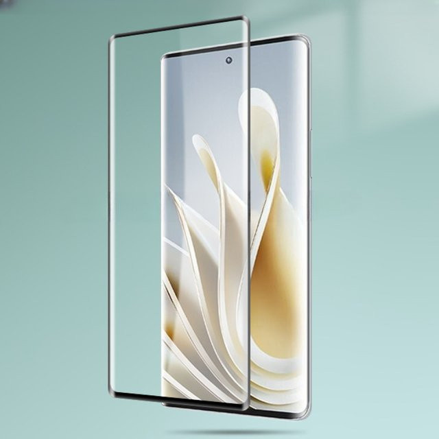 ZTE Nubia Z50 und Z50S Displayschutzfolie aus 9H gehärtetem Glas mit 3D gebogener Kante und vollständiger Abdeckung in Transparent - Bild 1