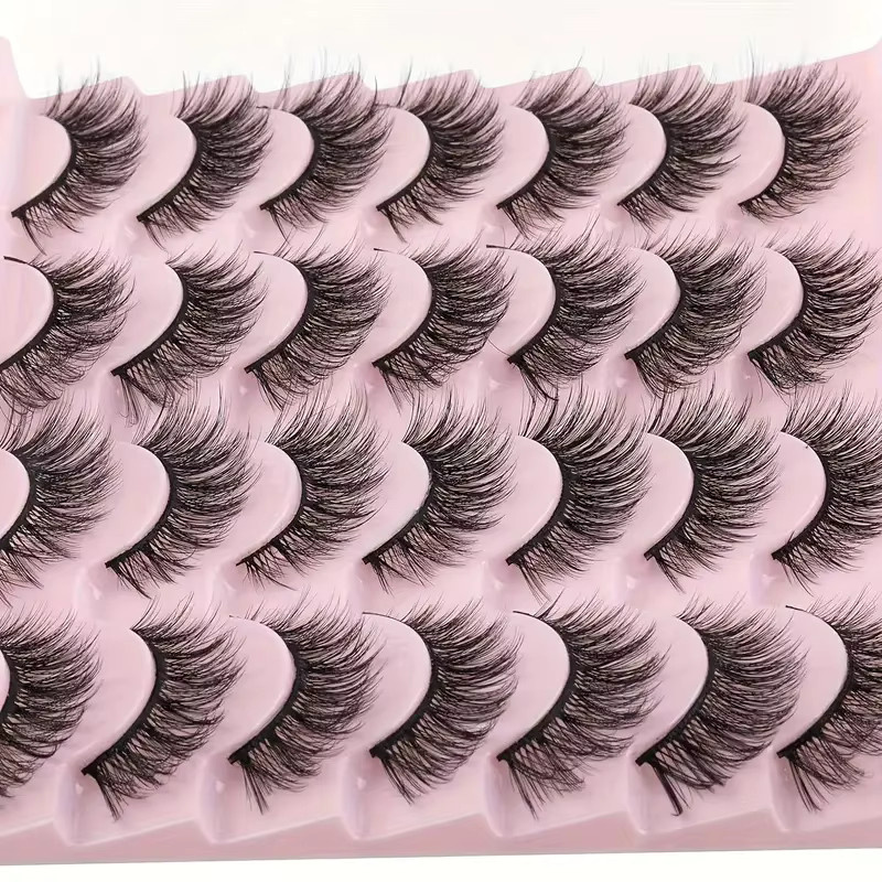 Kiromiro 3D-Wimpern aus künstlichem Nerz, 14 Paar, natürlich - Bild 2