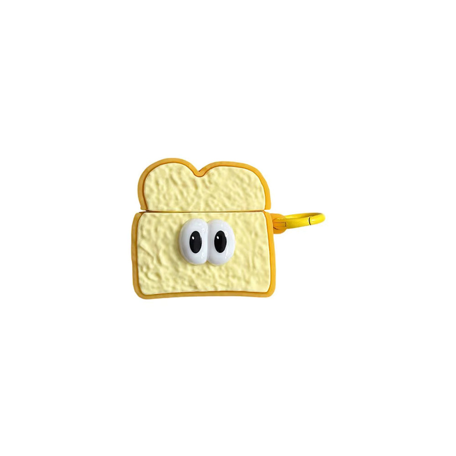 Niedrige Toast-Brot Schutzhülle für AirPods 1/2/3 Generation und AirPods Pro/Pro 2 in Gelb - Bild 5