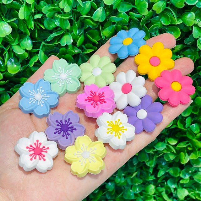 Happye&TiTi Blumen Schuh Charms, Bunt, Kinder Frauen, Unisex - Bild 1