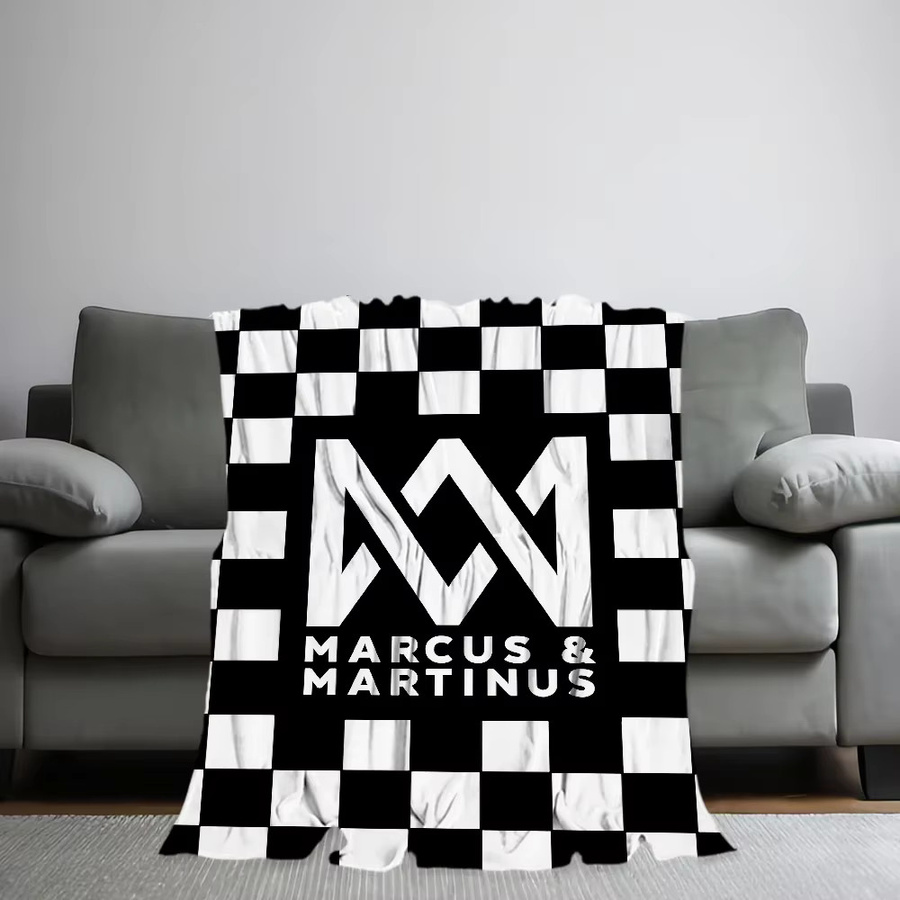 Singer M-Marcus und Martinus Plüschdecke für Sofa, Wohnzimmer und Schlafzimmer - Bild 2