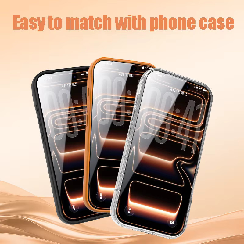 4er-Pack HD-Glas-Displayschutzfolien für Apple iPhone 11 bis 17 Pro Max Plus XR, transparent mit oleophober Beschichtung - Bild 5