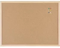 Bi-office Pinnwand Basic aus Kork und Holz in Beige und Braun, B/H: 60 x 45 cm - Bild 1
