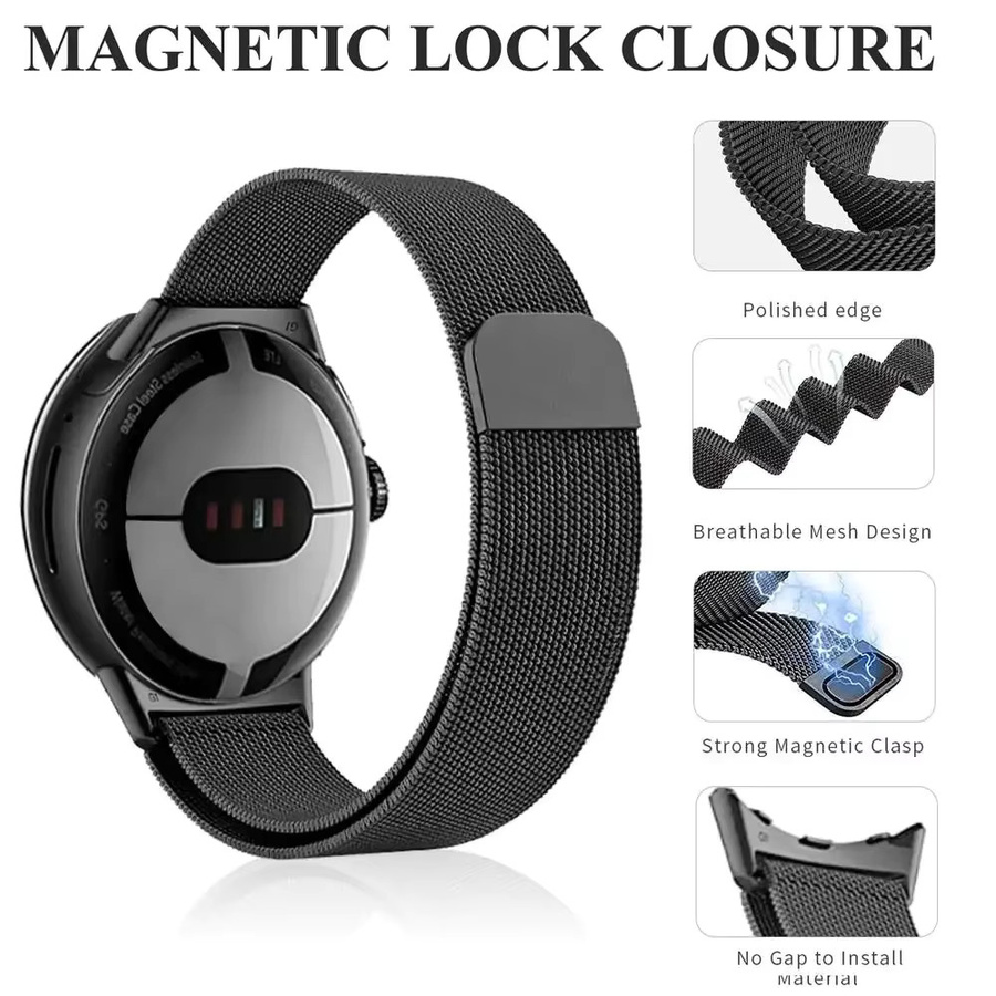 Milanese Loop Armband für Google Pixel Watch, Edelstahl, Unisex - Bild 5