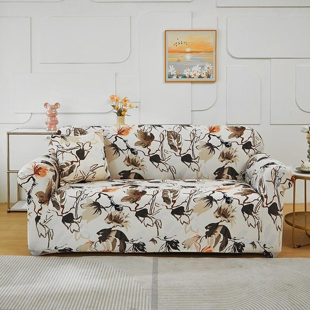 Bestbags Stretch-Sofabezug für 1- bis 4-Sitzer, elastischer Couchbezug mit Grafikdesign in Multicolour, passend für Ecksofas und Chaiselongues, Breite: 235-300 cm - Bild 1