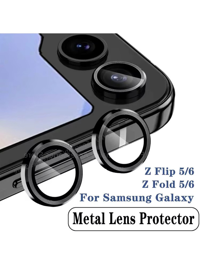 Samsung Z Fold Flip 7 6 5 4 Metall Ring Kamera Schutz Abdeckung in Gold - Bild 7