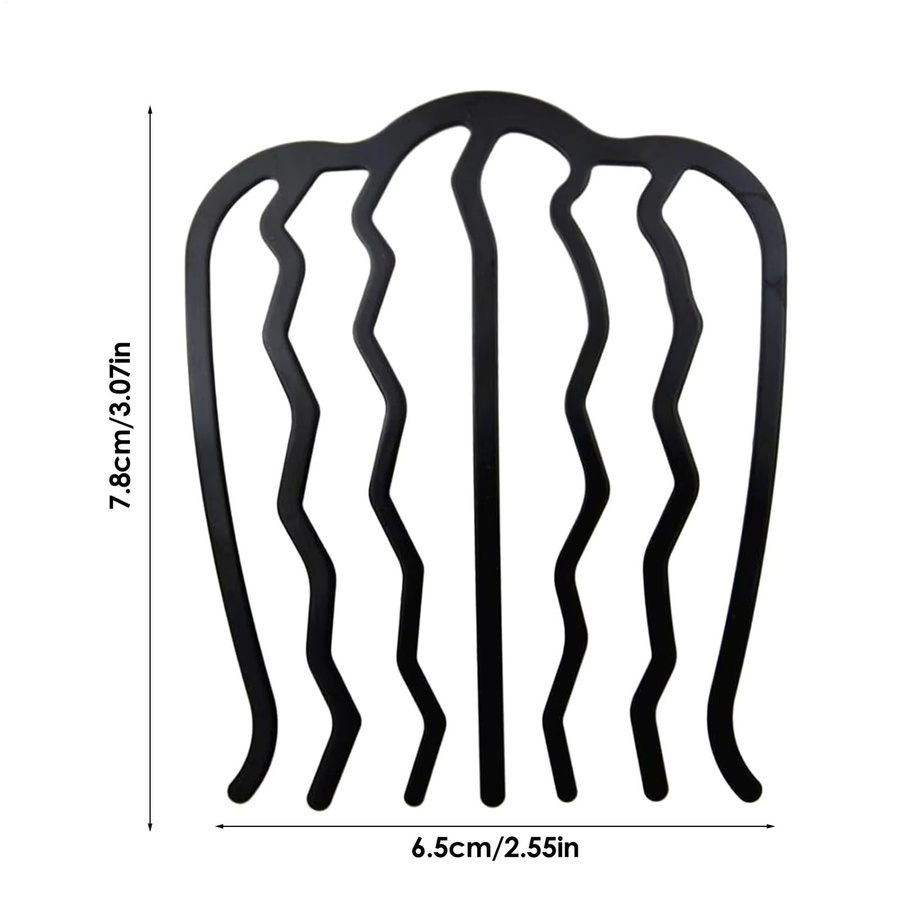 Haarkamm U-förmige Haarspange Metall, Unisex - Bild 5