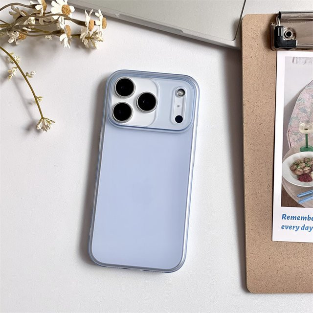Ultradünne matte Handyhülle aus PC-Hartplastik für Apple iPhone 17 Air 16 15 14 Plus 13 12 Pro Max mit großem Kameraausschnitt in Transparent oder Orange - Bild 1