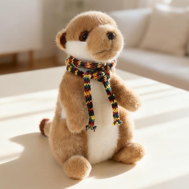 Yiran toy Erdmännchen Plüschtier, mit Schal, 22cm - Bild 1