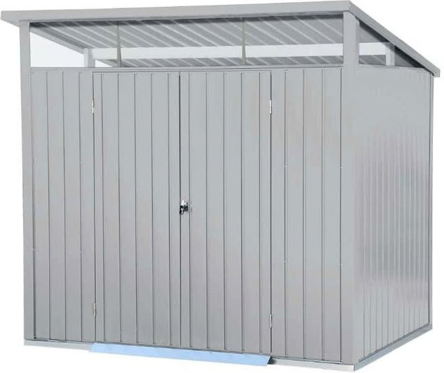 Duramax Metall Gartenhaus Geräteschuppen mit Flügeltür, H x B x T: 203 x 249 x 231 cm - Bild 1