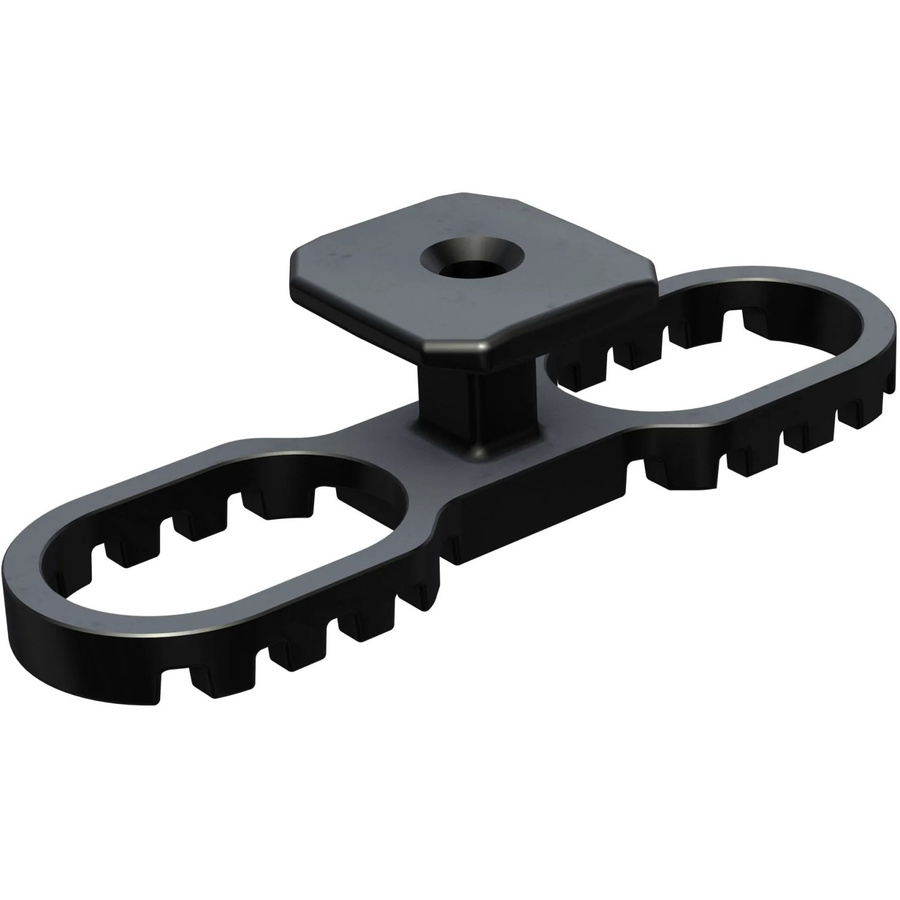 Terracon 120er Set Dielenbefestigung Terraflex N9 für Alu-UK mit A4 Edelstahl Schrauben in Schwarz - Bild 2