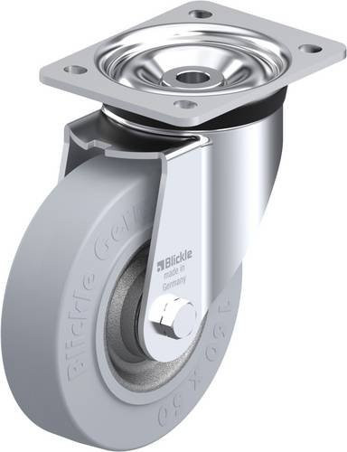 Blickle Lenkrolle LK-SE 160K-SG in Silber, Rad-Durchmesser: 16 cm, Tragfähigkeit: 450 kg - Bild 1
